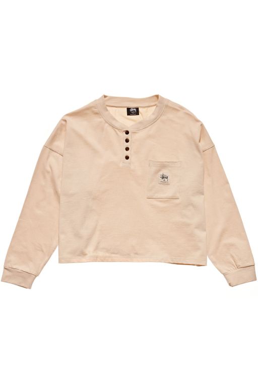 Stussy Womens Jerome Henley Sweaters Orange - SQWEN8592